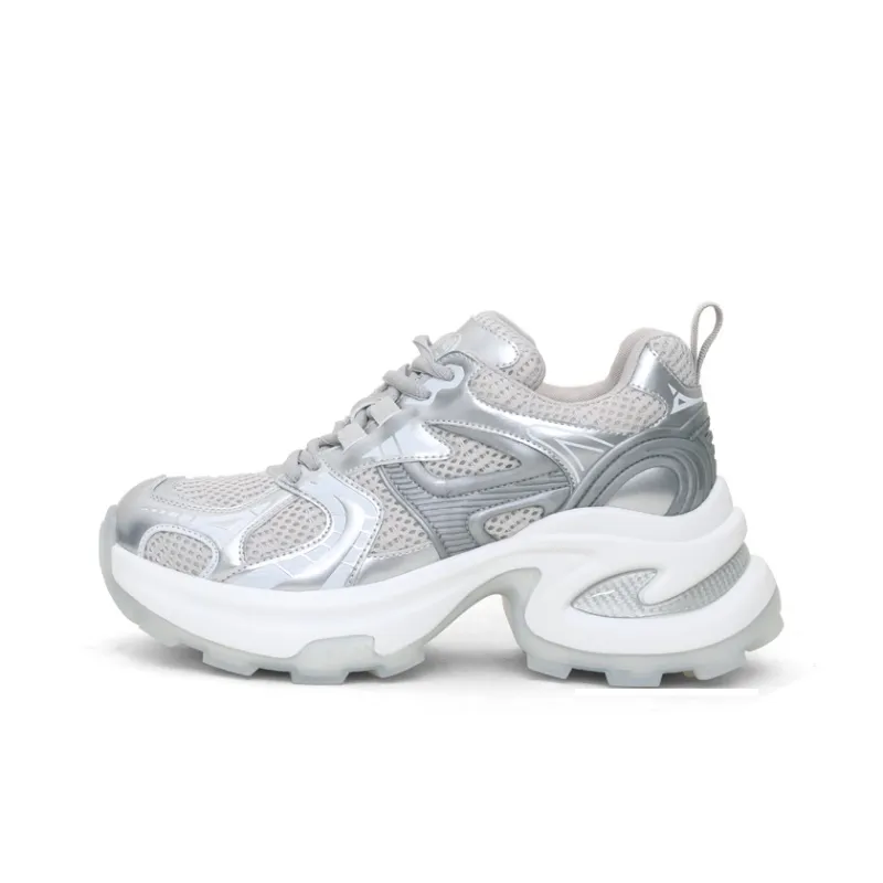 QING MISS Anti Slip And Wear Resistant Lightweight Chunky Sneakers Women's-0