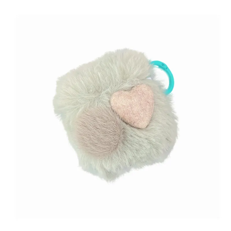 BZZOKI Compatible With AirPods 2nd Gen/New 3rd Gen/4th Gen/Pro Silicone Plush Heart Headphone Cases-1