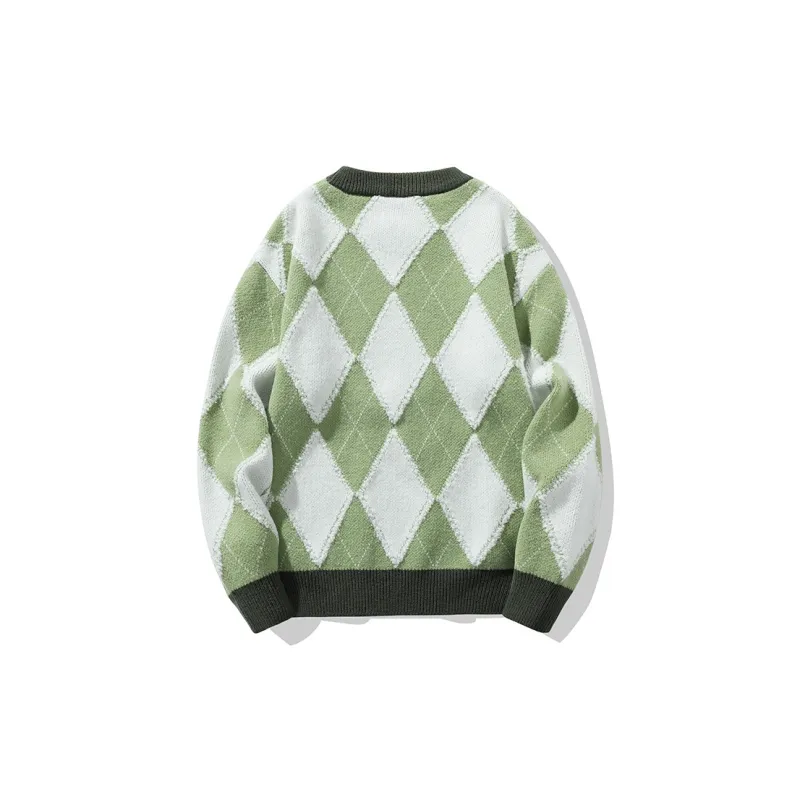 NOCAO Knitwear Unisex Black White Plaid-5