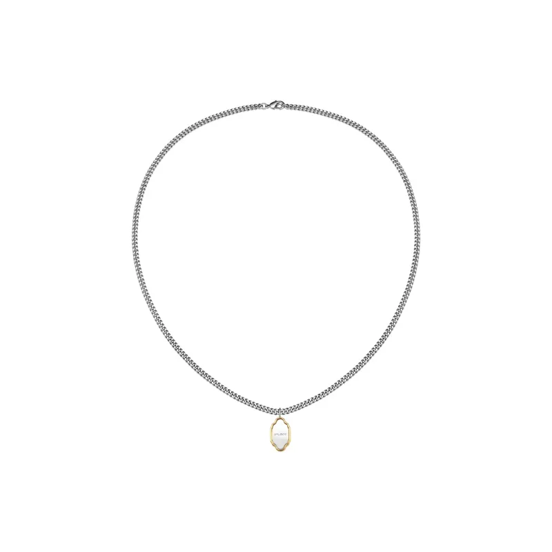 AHLOOPS 18K Gold Plated Copper Necklaces Unisex Gold-5