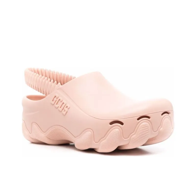 GCDS Ibex Logo-embossed Slingback Clogs-2