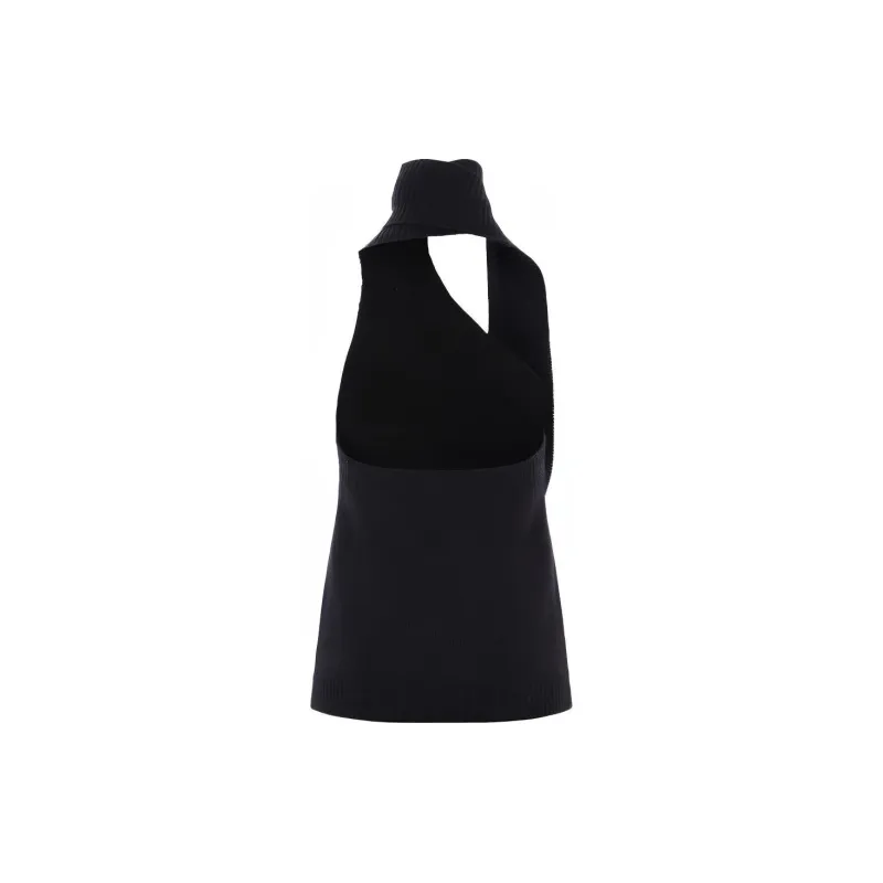 Bottega Veneta Wraparound Neck Tassel Embellished Top-1