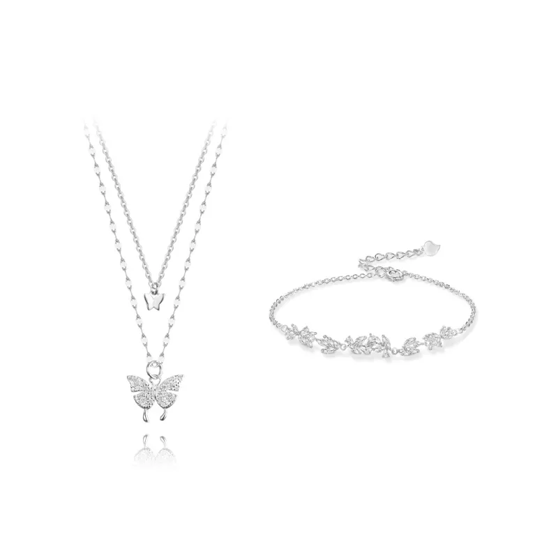 KUMET Sterling Silver Necklaces Women's Couple Birthday Gift For Anniversary-3