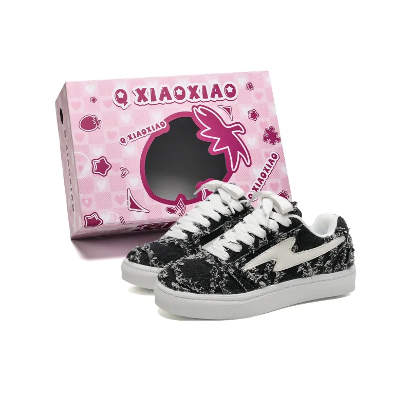 Circle Small Coverage Cushioning Wear Resistant Low Top Skateboard Shoes Unisex Box Included-6