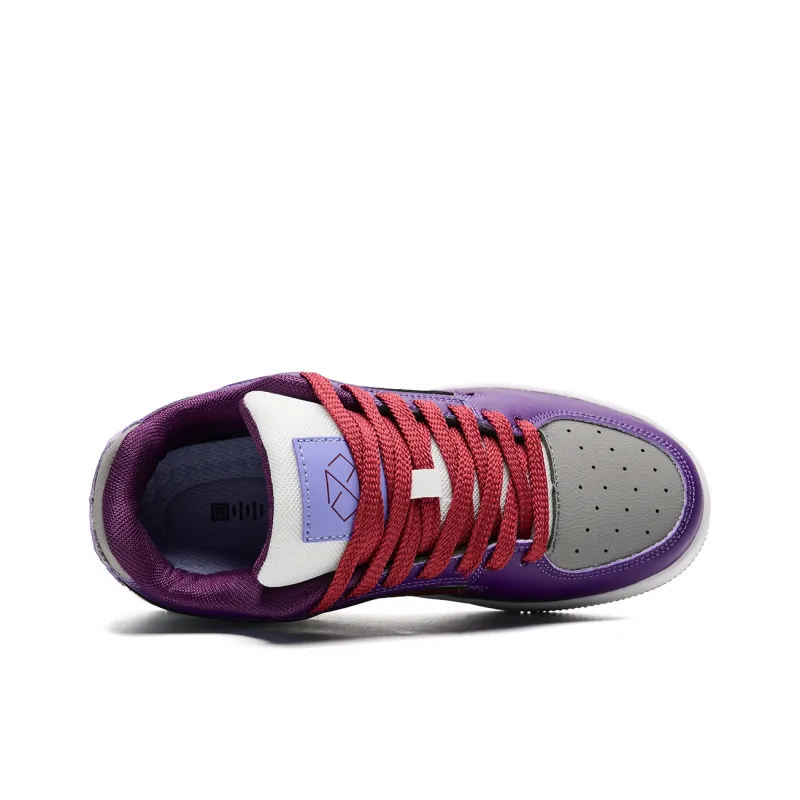 Circle Small Height Increasing Wear Resistant Slip Resistant Low Top Skateboard Shoes Unisex Pink Box Included-30