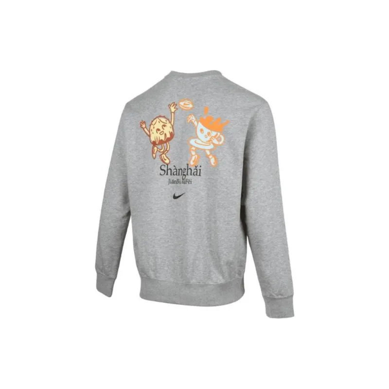 Nike Club AS NSW CRW FT SH GCEL Sweatshirt Men's Gray-1