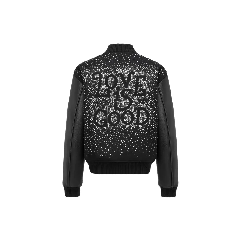 GOODBRAND Baseball Jacket Unisex Black-1