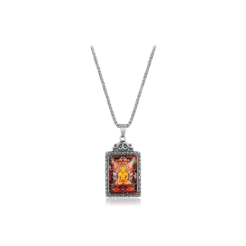 D.K.X Titanium Steel Necklaces Unisex-9