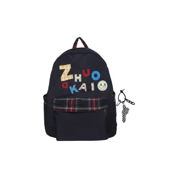 KAMLUI Nylon Fabric Backpack Regular Unisex White/Yellow/Green/Blue