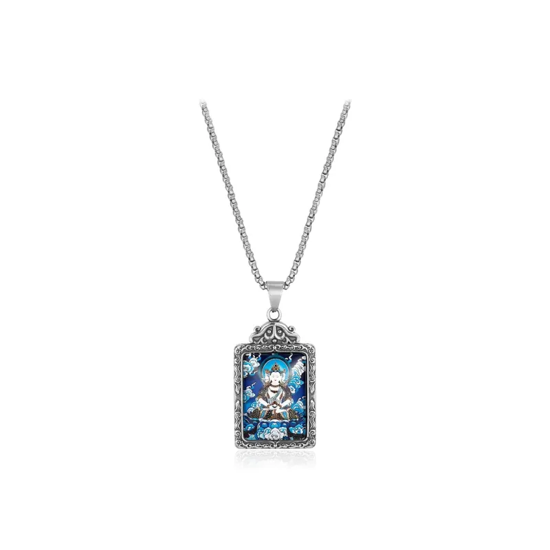 D.K.X Titanium Steel Necklaces Unisex-7