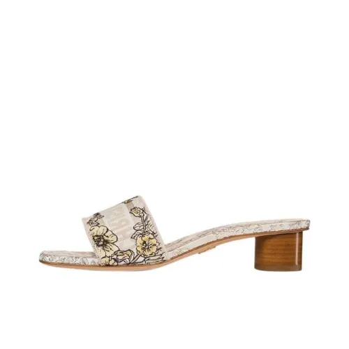 DIOR Dway Slide Slippers 3.5cm Women's Beige