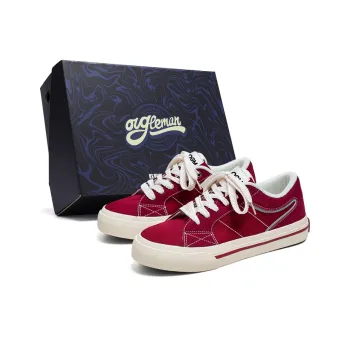 OUGLEMEN Wear resistant, Lightweight, Breathable, And Non slip. Low Top Canvas Shoes Men's Box Included