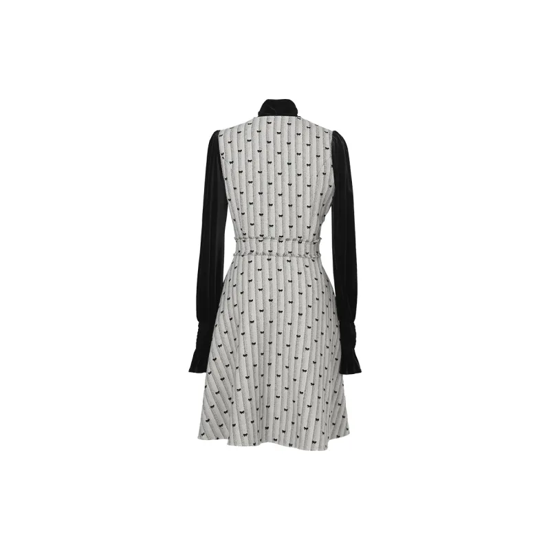 Duffy Fashion Long Sleeved Dresses Women's Khaki-1