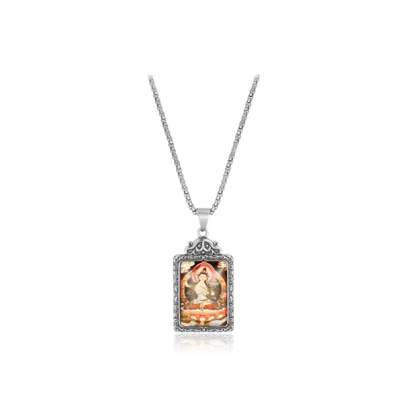 D.K.X Titanium Steel Necklaces Unisex-2