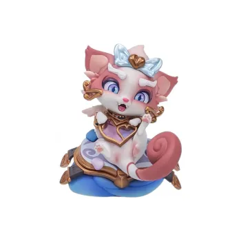 LEAGUE OF LEGENDS Heart Seeking Kitten Yuumi The Magical Cat Aqua Truly Beautiful Chibi Figures Dazzling Color Edition