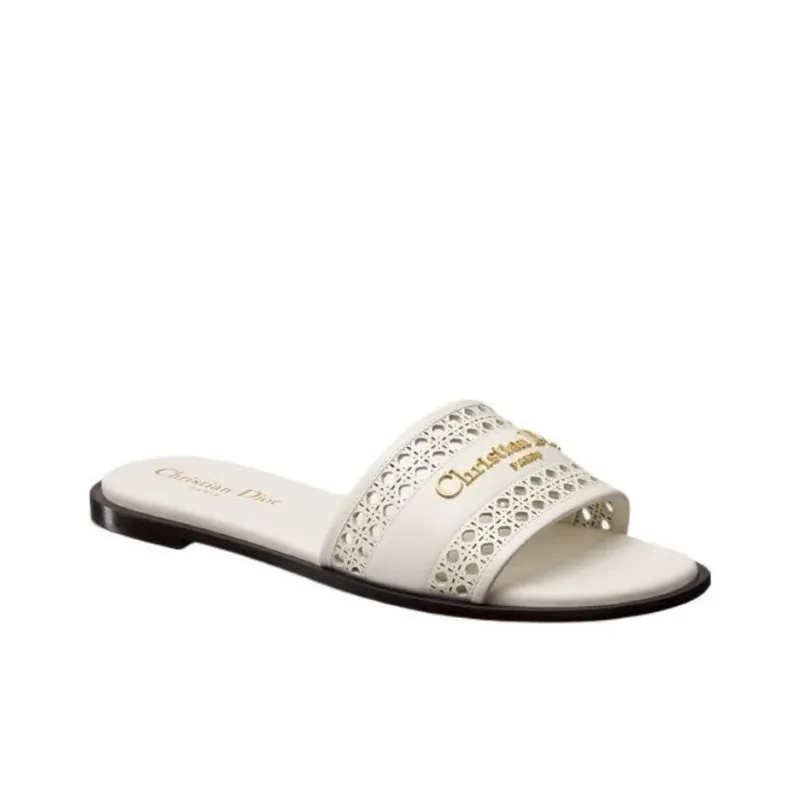 DIOR Slide Slippers Women's White-2