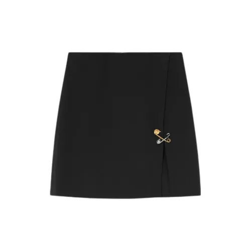 VERSACE Safety Pin Detailed Straight Hem Skirt