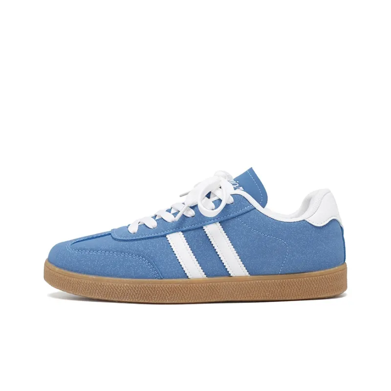 WARRIOR Skateboard Shoes Unisex Low Top Dusty Blue-1