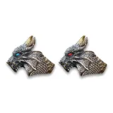 Powerful Dragon Head Ring 1 Pair