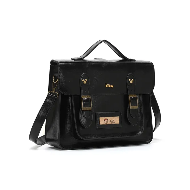 Disney Mickey Series PU Backpack Medium Size Women's Black-3