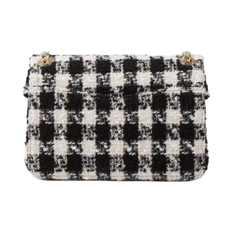 Sandro Fabric Shoulder Bag Medium Size Women's Black-3