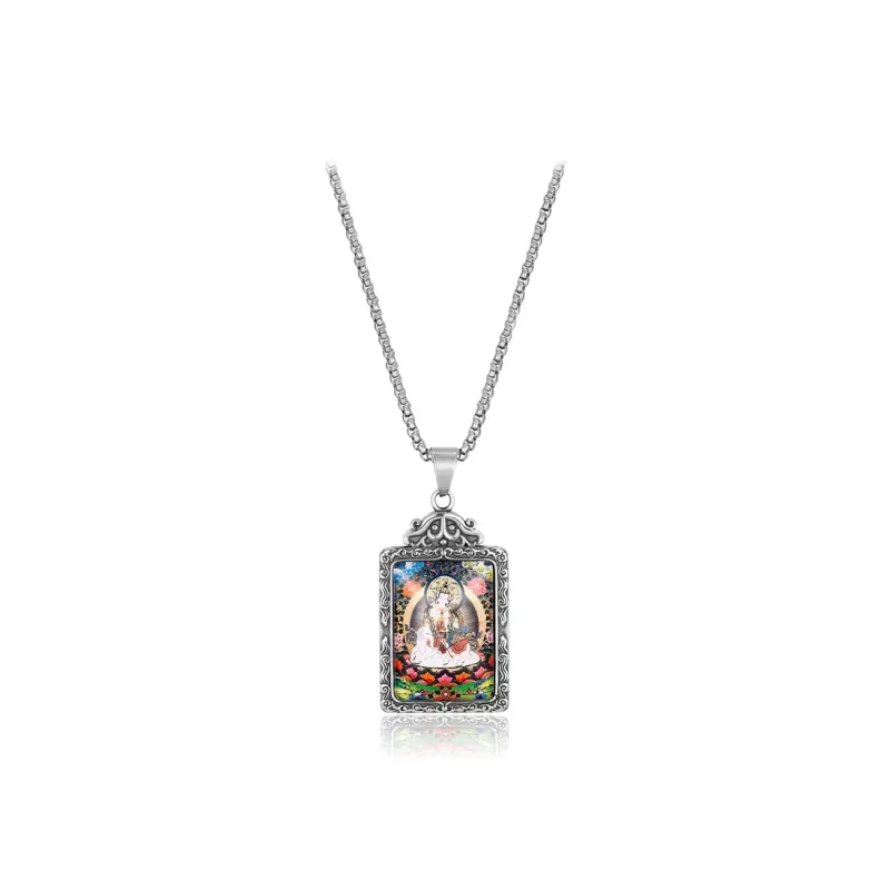 D.K.X Titanium Steel Necklaces Unisex-3