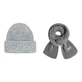 Gray Hood+Gray Scarf
