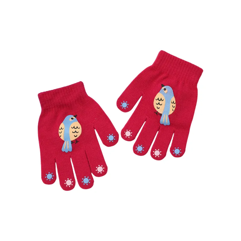 NOMK Acrylic Knit Gloves Kids' Multicolor-9