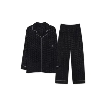 CAIHENGTONG Pajama Set Men's Black