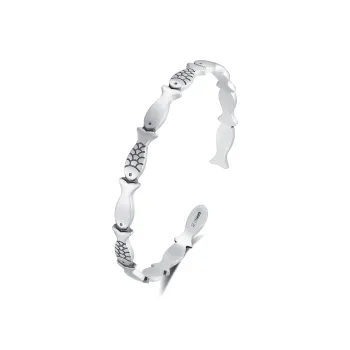 Original Summer 999 Fine Silver Bangles Women's