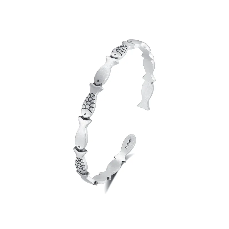 Original Summer 999 Fine Silver Bangles Women's-0