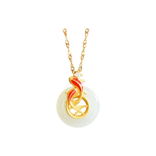 Jade Ink Love Chinese Fashion Trend Chinese Style Versatile White Jade Unisex