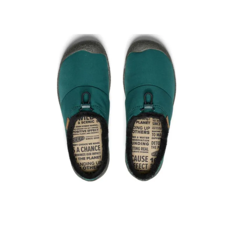 KEEN Howser 3 Abrasion Resistant Slip Resistant Wrap toe Slippers Men's Green-4