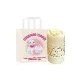 White Double Wall Coffee Insulated Cup-Kitten Set