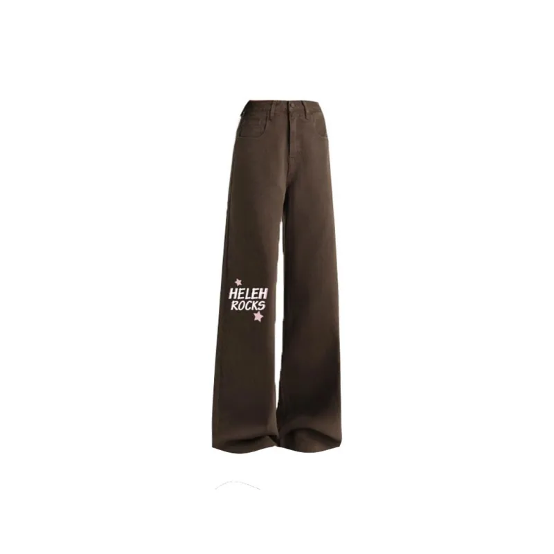 HELEH Jeans Women's Coffee Brown-1
