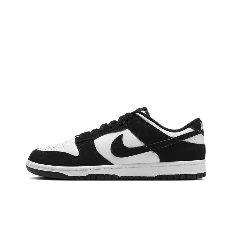 Nike Slip Resistant Shock Absorbers Lightweight Low Top Skateboard Shoes Unisex Black White-1