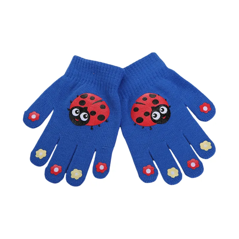 NOMK Acrylic Knit Gloves Kids' Multicolor-4