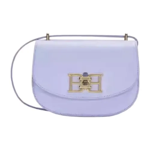 BALLY Leather Shoulder Bag Crossbody Bag Mini Women's Light Purple