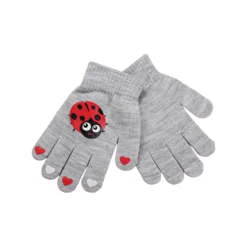 NOMK Acrylic Knit Gloves Kids' Multicolor