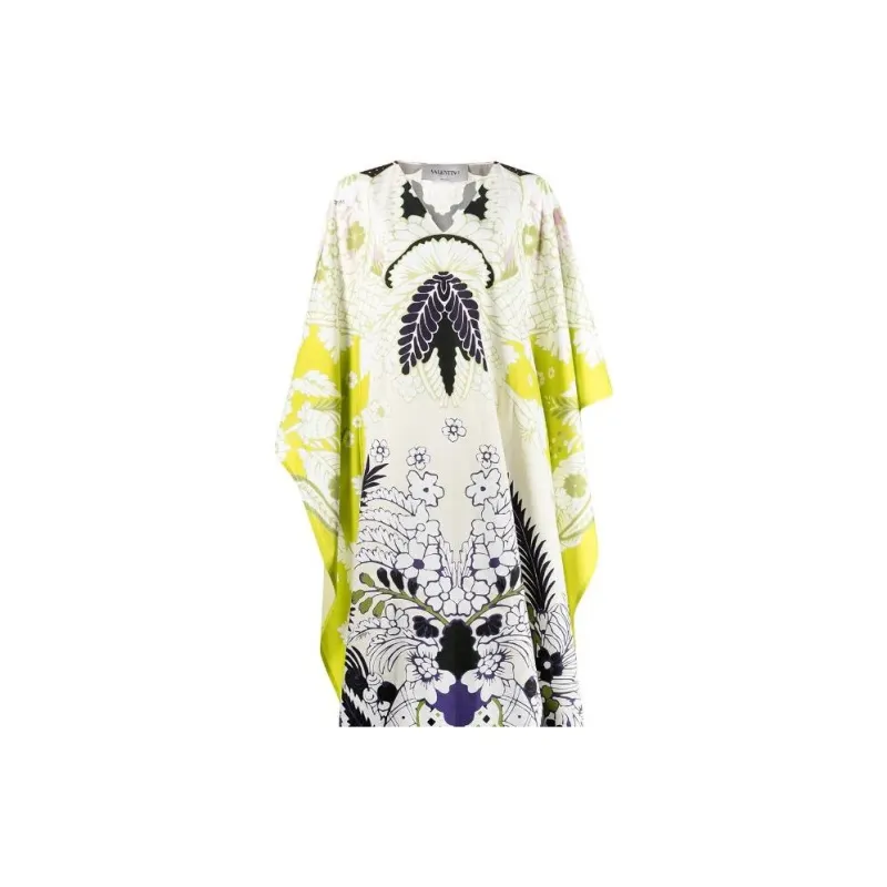 Valentino SS22 Short-Sleeved Dresses Women's Yellow-4