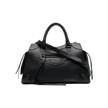 Balenciaga Neo Classic Grained Calfskin Handbag Medium Size Women's Black