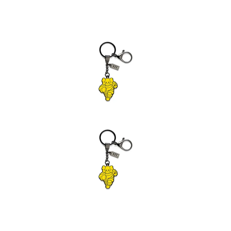 KAWS KAWS Other Character NGV KEYRING CHUM Keychain Yellow Trend-Based Products-2