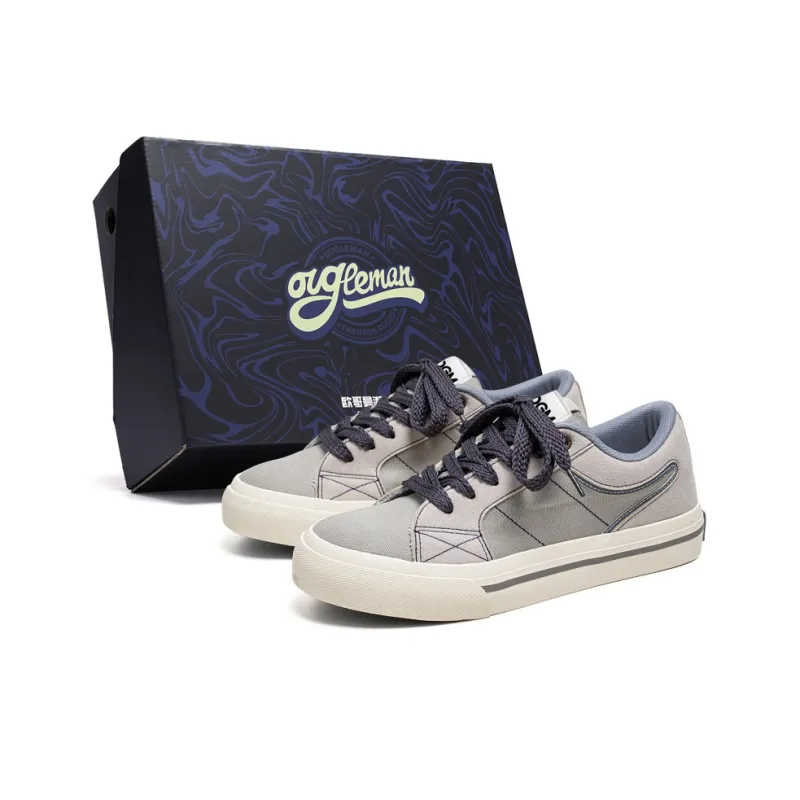 OUGLEMEN Wear resistant, Lightweight, Breathable, And Non slip. Low Top Canvas Shoes Men's Box Included-0