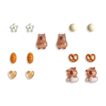 RINGLOVE Resin Stud Earrings Women's
