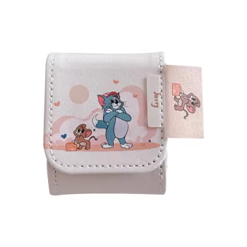 BZZOKI Compatible With AirPods 2nd Gen/New 3rd Gen/4th Gen/Pro Leather Tom And Jerry Skin Case Headphone Cases