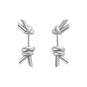 Bottega Veneta Silver Stud Earrings Women's Silver
