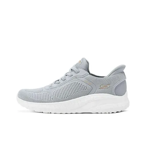 Skechers Bob's Anti Slip Wear Resistant Low Top Casual Shoes Women's Gray