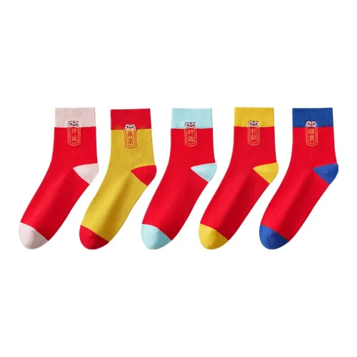MIIOW Mid-Calf Socks Women's 5 Pack