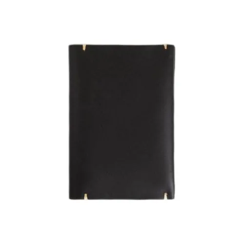 ZARA Cow Leather Passport Holder Men's Black