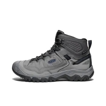 KEEN Targhee 4 Waterproof And Wear-resistant Short Outdoor Boots Men's Gray Blue
